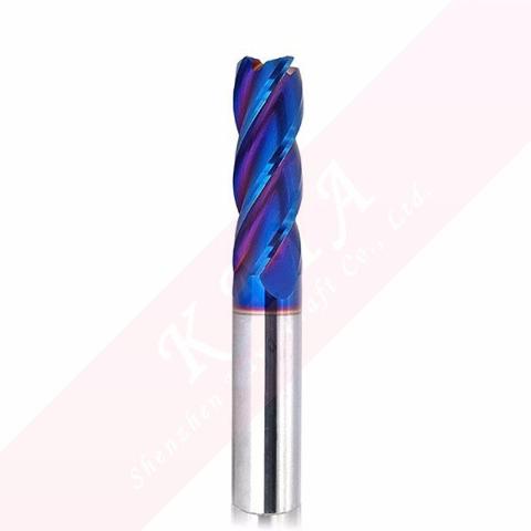 Solid Carbide End Mill 4 Flutes with Corner Radius D10