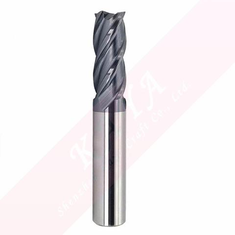 HRC45 Solid Carbide 4 Flutes Corner Radius End Mill with Tialn Coating D10