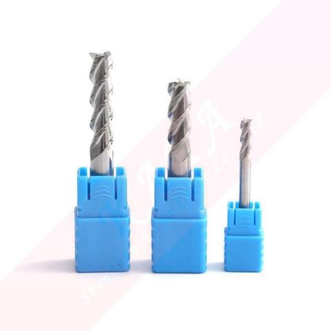 Kaya Extra Length Solid Carbide End Mill with 3 Flute for Aluminum D4