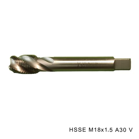 High Quality Hsse Spiral Flute Taps with Ticncoating Machine Tap M18*1.5