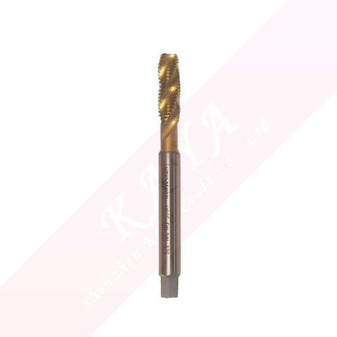 High Quality Hsse Spiral Flute Taps with Tin Coating Machine Tap M8*1.25*90L DIN 376