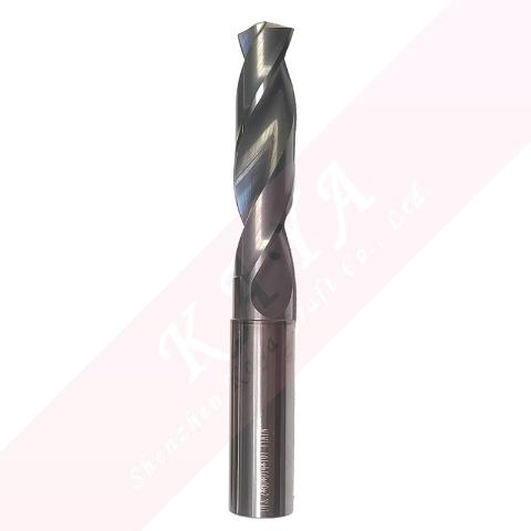 CNC Drilling Tools Straight Shank Tungsten Carbide Twist Drill Bits D13.2*60*D14*107 Tiain